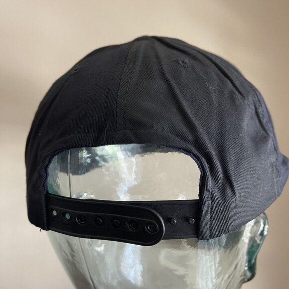 NIKE Black White Swoosh Snapback Hat Adjustable Cap NEW - Picture 5 of 6